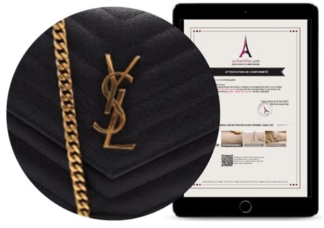 certificat d'authenticité sac yves saint laurent|Vérifiez l’authenticité de sacs Yves Saint Laurent.